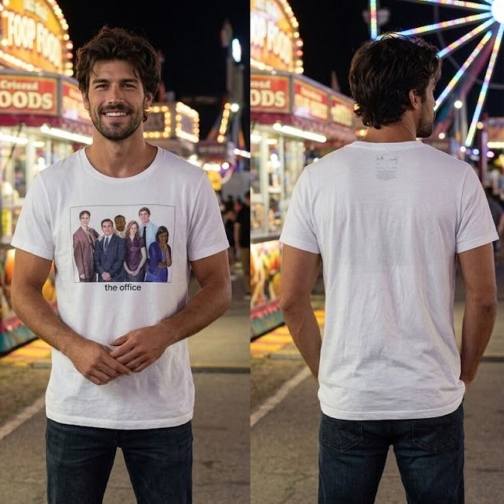 The Office Dunder Mifflin Cast Shirt Men's XL 48 Chest Official Graphic Tee